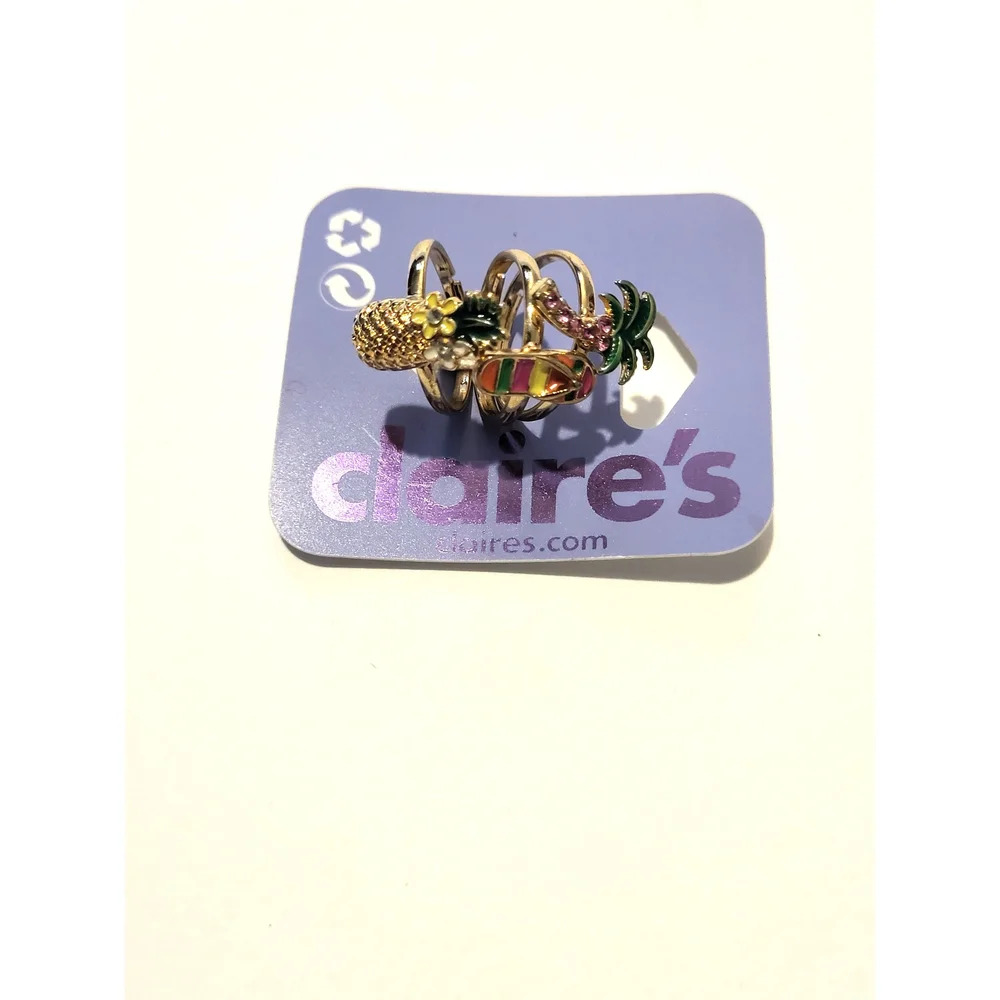 Claire's Set of 3 Rings New
